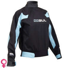 Gul Womens BALLISTIC Taped Spray Top - Black/Starlight Blue Gul Womens BALLISTIC Taped Spray Top - Black/Starlight Blue