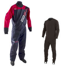 Gul GAMMA Front Zip Drysuit - Navy / Red - Inc Undersuit Gul GAMMA Front Zip Drysuit - Navy / Red - Inc Undersuit