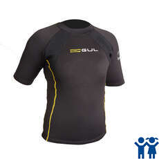 Gul Junior Evotherm Thermal Short Sleeve Top - Black
