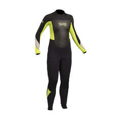Gul Junior Response 4/3mm BS Wetsuit - Black/Lime