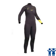 Gul Junior Response FX Chest Zip 3/2 mm BS Wetsuit - Black/Lime