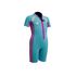 Gul Junior Seaspray 3/2mm FZ T2 Shorty Wetsuit 2023 - Turquoise/Pink