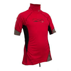 Gul Junior Short Sleeve Rashvest - Red/Black Gul Junior Short Sleeve Rashvest - Red/Black