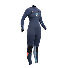 Gul Ladies Respones FX CZ 3/2mm BS Wetsuit - Blue/Lines