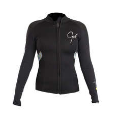 Gul Ladies Response 3mm FL Wetsuit Jacket - Black/Lines