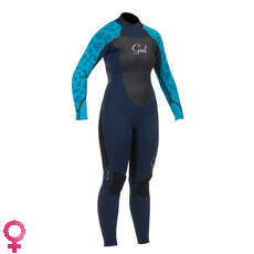 Gul Womens PROFILE 3/2mm Blindstitch Wetsuit - Blue/Turquoise Gul Womens PROFILE 3/2mm Blindstitch Wetsuit - Blue/Turquoise