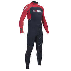 Gul Profile Z-Zip 5/3mm Blind Stitch Mens Steamer Wetsuit 2014 - Black/Grey