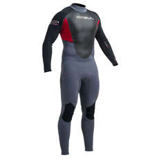 Gul Response 3/2mm Flatlock T2 Steamer Wetsuit - Graphite/Red