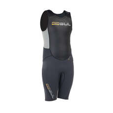Gul RESPONSE 3/2mm Flatlock Short John Wetsuit  - Graphite/Silver