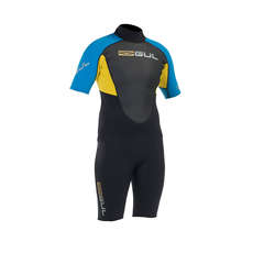 Gul RESPONSE 3/2mm Flatlock Shorty Wetsuit - Black/Electric Blue