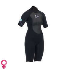 Gul Womens RESPONSE 3/2mm Shorty Wetsuit - Black/Black