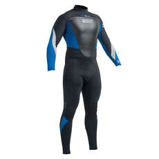Gul Response 4/3mm Blindstiched T2 Steamer Wetsuit - Black/Blue Gul Response 4/3mm Blindstiched T2 Steamer Wetsuit - Black/Blue
