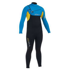 Gul RESPONSE CZ 3/2mm GBS Steamer Wetsuit  - Black/Electric Blue