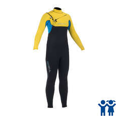 Gul Junior RESPONSE CZ 3/2mm Blindstitch Wetsuit  - Black/Yellow