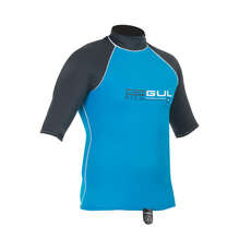 Gul Riva Mens Short Sleeve Rashguard  - Crip/Gunmetal