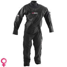 Gul Womens SHADOW Front Zip Drysuit - Black Gul Womens SHADOW Front Zip Drysuit - Black