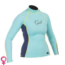 Gul SWAMI Womens Long Sleeve Rashguard - Glacier/Blueribbon