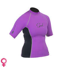 Gul SWAMI Womens Short Sleeve Rashguard - Iris/Black Gul SWAMI Womens Short Sleeve Rashguard - Iris/Black