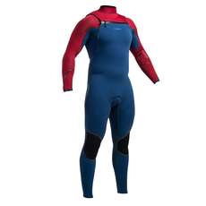 Gul Viper 3/2mm Blindtitched T2 Steamer Wetsuit - Blue/Red