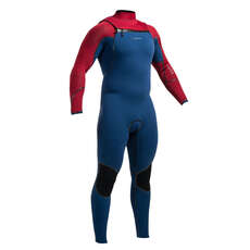 Gul Viper 3/2 Blindstitched Wetsuit - Blue/Red