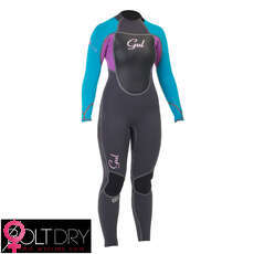 Gul Womens VORTEX 3/2mm Blindstitch Wetsuit - Gunmetal/Turquoise Gul Womens VORTEX 3/2mm Blindstitch Wetsuit - Gunmetal/Turquoise