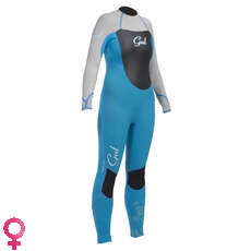Gul Womens VORTEX 5/3mm Blind Stitch Steamer Wetsuit 2014 - Turquoise/Silver Gul Womens VORTEX 5/3mm Blind Stitch Steamer Wetsuit 2014 - Turquoise/Silver