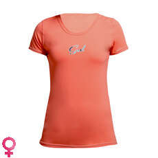 Gul Women Short Sleeve Tee Fit Rashvest - Coral