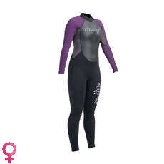 Gul Womens G-Force 3mm Flatlock T2 Wetsuit - Black/Mullberry