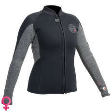 Gul Womens Response 3mm Flatlock Wetsuit Jacket - Black Gul Womens Response 3mm Flatlock Wetsuit Jacket - Black