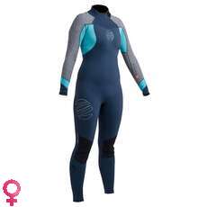 Gul Womens Response FX 3/2mm Blindstiched Wetsuit - Navy/Marl Gul Womens Response FX 3/2mm Blindstiched Wetsuit - Navy/Marl