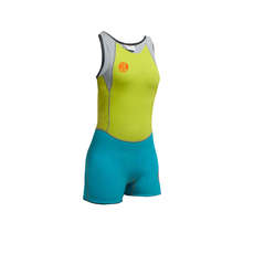 Gul Womens Surflite 3mm F/L SDL T2 Shortjane - Lime/Bright Cyan Gul Womens Surflite 3mm F/L SDL T2 Shortjane - Lime/Bright Cyan