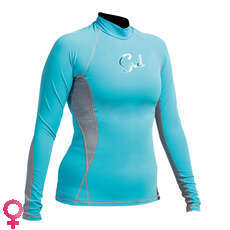 Gul Womens Swami F/L Long Sleeve Rashguard - Turquoise/Marl