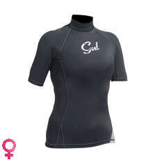 Gul Womens Swami F/L Short Sleeve Rashguard - Black