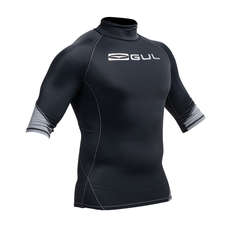 Gul Xola Flatlock Short Sleeve Rashguard - Black Gul Xola Flatlock Short Sleeve Rashguard - Black
