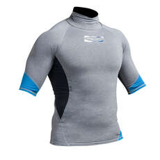 Gul Xola Flatlock Short Sleeve Rashguard - Marl/Black Gul Xola Flatlock Short Sleeve Rashguard - Marl/Black