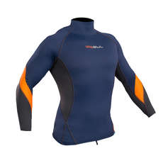 Gul Xola Long Sleeve Rashvest - Blue/Orange