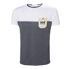 Helly Hansen Fjord T-Shirt - Navy Stripes