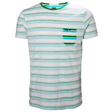 Helly Hansen Fjord T-Shirt - Pepper Green Faded Stripes