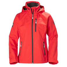 Helly Hansen Womens Crew Hooded Jacket - Alert Red Helly Hansen Womens Crew Hooded Jacket - Alert Red