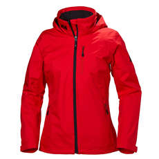 Helly Hansen Womens Crew Hooded Midlayer Jacket - Alert Red Helly Hansen Womens Crew Hooded Midlayer Jacket - Alert Red