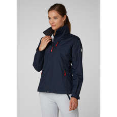 Helly Hansen Womens Crew Hooded Midlayer Jacket - Navy Helly Hansen Womens Crew Hooded Midlayer Jacket - Navy