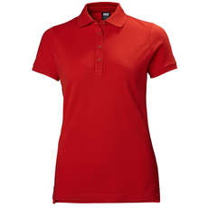 Helly Hansen Womens Crew Pique 2 Polo - Alert Red