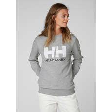 Helly Hansen Womens HH Logo Crew Sweatshirt - Grey Mélange