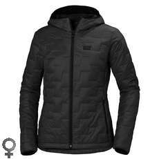Helly Hansen Womens Lifaloft Hooded Insulator Jacket - Black Matte Helly Hansen Womens Lifaloft Hooded Insulator Jacket - Black Matte