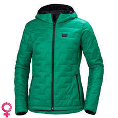 Helly Hansen Womens Lifaloft Hooded Insulator Jacket - P. Green Matte Helly Hansen Womens Lifaloft Hooded Insulator Jacket - P. Green Matte