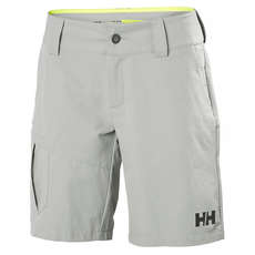Helly Hansen Womens Quick Dry Cargo Shorts - Grey Fog