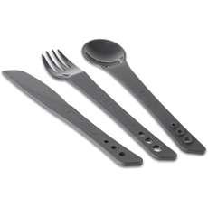 Lifeventure Ellipse Knife, Fork and Spoon Set - Graphite Lifeventure Ellipse Knife, Fork and Spoon Set - Graphite