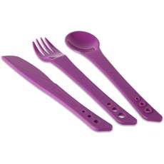 Lifeventure Ellipse Knife, Fork and Spoon Set - Purple Lifeventure Ellipse Knife, Fork and Spoon Set - Purple