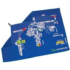 Lifeventure SoftFibre Printed Towel Giant - World in Words