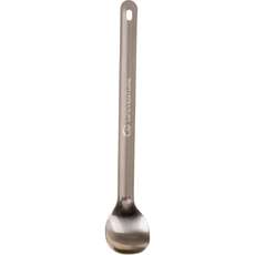 Lifeventure Titanium Long Handled Spoon - Grey/Silver
